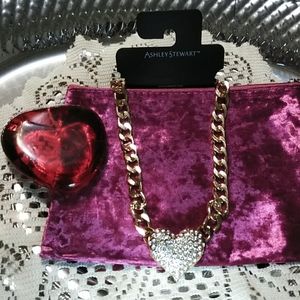 💐💖NEW ASHLEY STEWART THICK LINK CZ 💖 NECKLACE